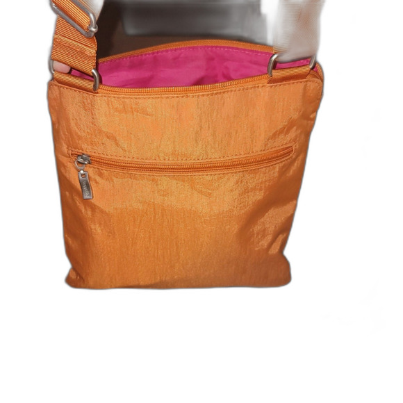 Baggallini Sunset Orange/Hot Pink Shoulder Satchel Gently Used - Picture 2 of 8